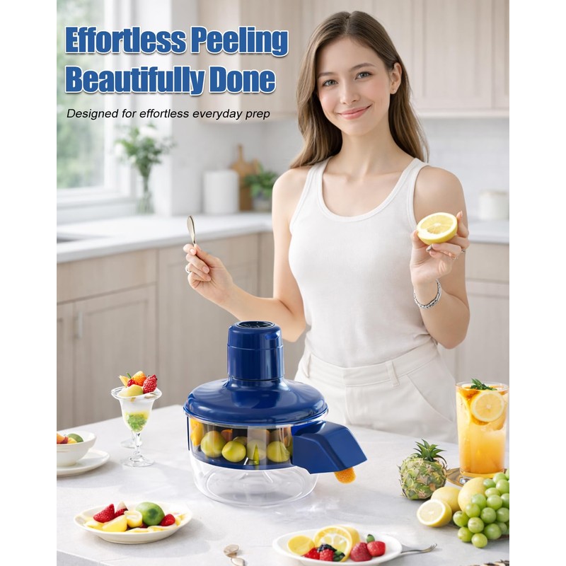 Automatic Electric Grape Peeler Machine, Rechargeable Cordless Fruit Skin Remover,