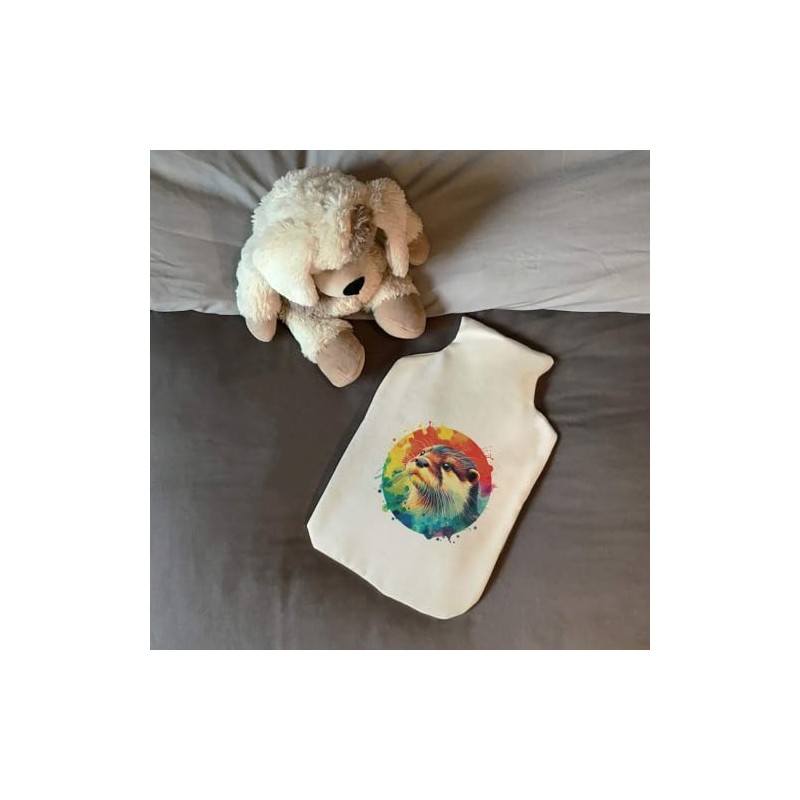 'Colourful Otter' Hot Water Bottle Cover (HW00035623)