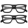 NIDOVIX Trendy Square Blue Light Blocking Glasses for Men Women,