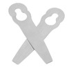 10 Pcs Lawn Mower Metal Blade Replacement Mowing Blade for