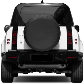 Spare Tire Cover Compatible with Land Rover Defender 90 110 130 2/4 Door 2025 2024 2023 2022 2021 2020, Polyester Spare Tyre Wheel Protector Exterior Accessories