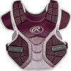 Rawlings Sporting Goods Softball Protective Velo Chest Protector, 13", Maroon/White