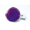 Purple Agate Slice LED Night Light with Auto Sensor -