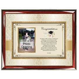 Congrats College Graduation Poetry Gift Picture Frame from Parents to Graduate Unique Present Wall Plaque Law School, Medical School, Business, Nursing