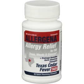 PROGENA - Allergena Cedar Fever Tabs (90 Count Chewable Tabs), White