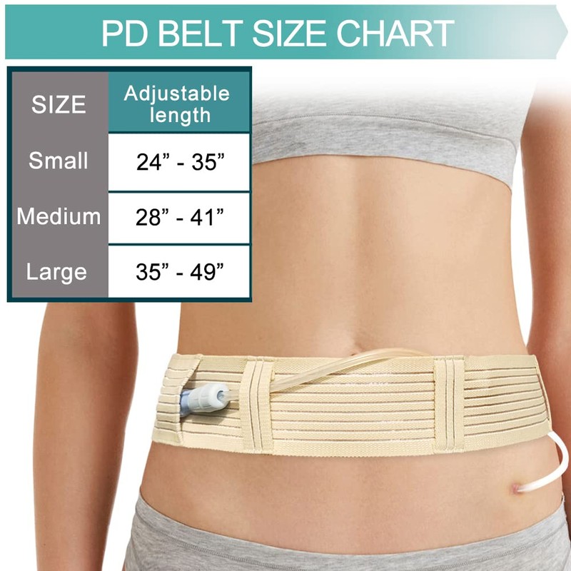 Soft Breathable Peritoneal Dialysis Belt Adjustable PD Catheter Holder Accessories