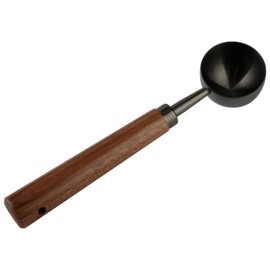 Bojueshaw Coffee Scoop,15ml Coffee Measuring Scoop Spoon,Stainless Steel Coffee Spoon,Tablespoon with Nature Walnut Handle,for Ground Coffee