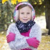 PEAK 2 PEAK Girls Pink Earmuff and Convertible Fingerless Gloves