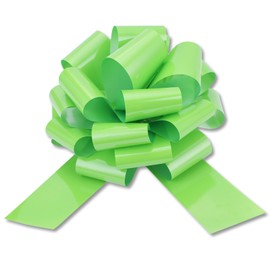 Large 12" Pull Bow, 2 Pcs Gift Bow for Present, Wrapping, Bikes, Appliances, Christmas, Parties, Decorations on Tables (Light Green)