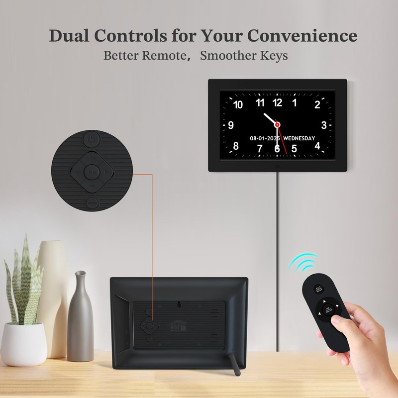 10.1'' Digital Clock, 1280*800p HD Extra Large Display, Digital Clock