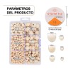 Cuentas De Madera Para Manualidades, 1106 Uds HS TRADING,Bolas de