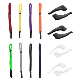 8 Pieces Of Glasses Ropes And 4 Pairs Of Anti-Slip Eye Hooks For Glasses, Fashionable And Versatile Glasses Ropes, Anti-Lost Glasses Ropes, Anti-Slip Glasses Lanyards, Glasses Accessories