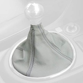 RedlineGoods Shift Boot Compatible with Lexus is 2001-05. Tailor Made - not Universal. Genuine top-Grade Italian Black Perforated Leather with Red Thread