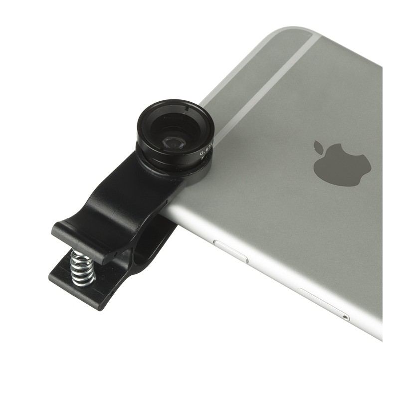 KitVision 3-in-1 Clip Lens Set for Smartphones (Macro, Fisheye and