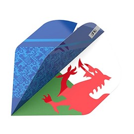 Target Darts Lewy William Pro Ultra No.2 Dart Flights, Blue, White, Red and Green, 18G