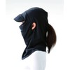 No Makeup Sun Shade Face Cover, Black