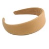 Beige Wide Chunky PU Leather, Faux Leather Hair Band/HeadBand/Alice Band