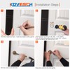 KOVOSCH 10 Pack Closet Door Finger Pull Black - 2-1/8”