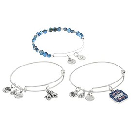 Alex and Ani Up to Snow Good Set of 3 Bracelet Blue One Size
