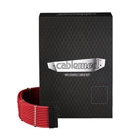 CableMod cable mod CM-PCSI-FKIT-NKR-R PRO ModMesh C-Series AXi HXi & RM Cable Kit - Red