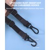80 Inch Adjustable Carabiner Bungee Cords with 190 Lbs Max