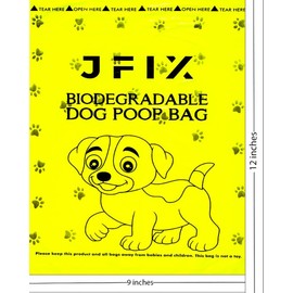JFIX DOG POOP BAGS Roll, SCENTED, BIODEGRADAGLE, Poop Bags for Dog,COLORED GREEN,STANDARD, DISPENSER AND LEASH CLIP, 100% LEAK PROOF, EXTRA THICK, 270 COUNT. 15 BAGS PER ROLL x 18 ROLLS.