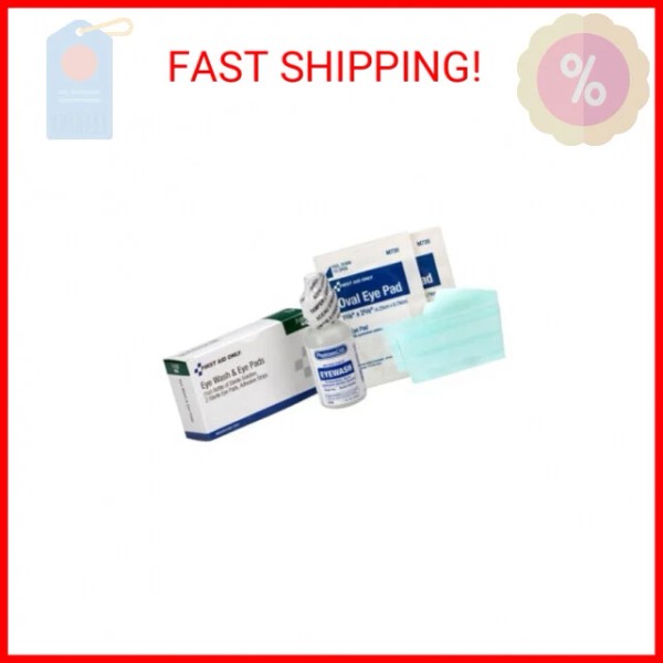 First Aid Only PhysiciansCare 5-Piece Eye Wash Kit with Oval