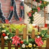 VINFUTUR 5pcs Large Christmas Bows Glitter Red Christmas Tree Decoration