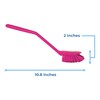 Vikan Dish Brush, Polypropylene/Polyester/SS, Pink, One Size