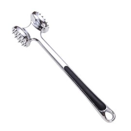 Meat Tenderizer - Professional Commercial Quality Kitchen Tool 48 Stainless Razor-sharp Steel Blades For Steak, Chicken, Fish, Pork - Meat Genie Tenderizers with Safety Lock (Silver)