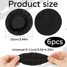 6 Stücke Kopfhörer Ohrpolster,Kopfhörer Schutz,Ohrpolster Kopfhörer,Kopfhörer Polster,Dehnbare Waschbare Kopfhörer-Abdeckungen,Kopfhörer Überzug,Headset Ohrpolster Für Fitnessstudio,Gaming