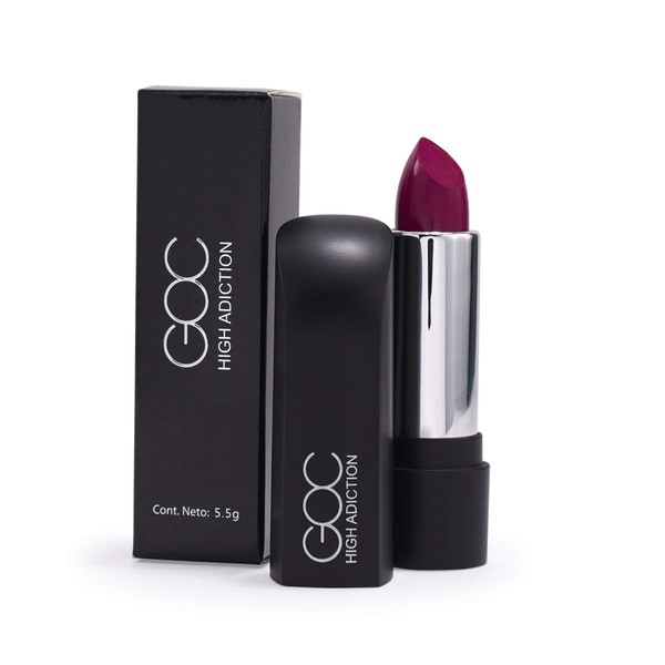 GOC, Labial mate, Lipstick High Adiction, Textura Suave, Larga duración,