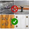 Aifeier ET 10Pcs Pure Brass Decorative Screws with Caps, Mirror