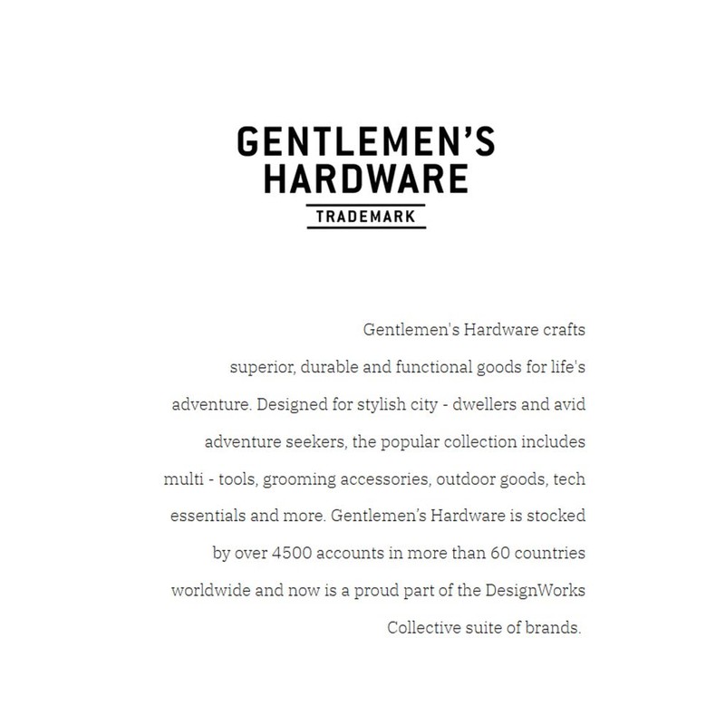 Gentlemen's Hardware Manicure Kit, black