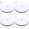 Round Lazy Susan,8",4-Pack,Addlike Heavy Duty Rotating Swivel Smooth Rotating Acrylic