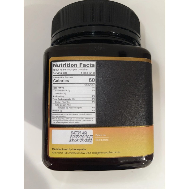 HONEYCUBE AUSTRALIAN MANUKA RAW HONEY 100+MGO 2.2LB
