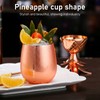 Cocktail Shaker Pineapple Shape Stainless Steel Polished Smooth Surface 500ml