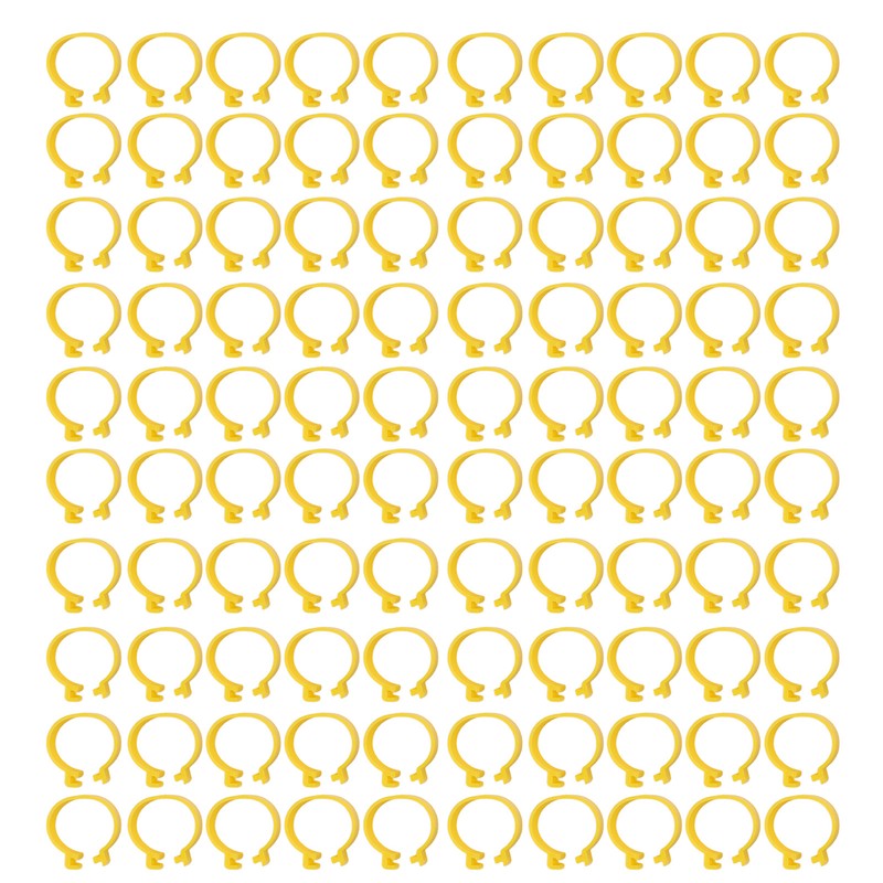 100PCS Chicken Ankle Rings Reusable Plastic Duck Leg Bands Clips