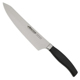 ARCOS Forged Chef Knife 8 Inch Stainless Steel Blade 200 mm. Professional Kitchen Knife. Injected Polypropylene POM Handle. Ideal for World-Class Chefs. Clara Series. Black Color.