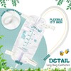 5Pcs 500ml Leg Bag Urinary Drainage Bag with 17.7 Inch
