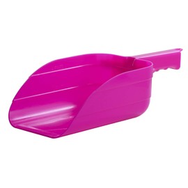 LITTLE GIANT Plastic Utility Scoop (Hot Pink) Heavy Duty Stackable Plastic Farm Scoop with Sturdy Grip (5 Pint) (Item No. 90HOTPINK)