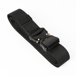 Pristine Extra Large Black Mens Tactical Belt - 50-54 Inch Waist