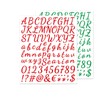 12 Sheets Letter and Number Stickers, Alphabet Number Stickers, Mailbox