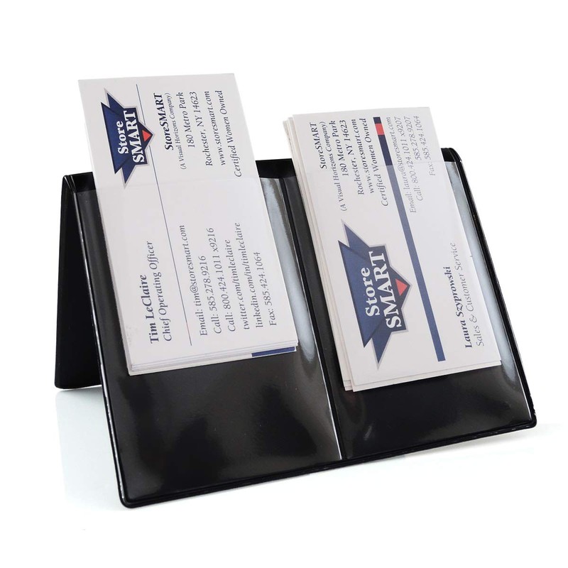 StoreSMART - Three Pocket Plastic Card Caddy – Card &