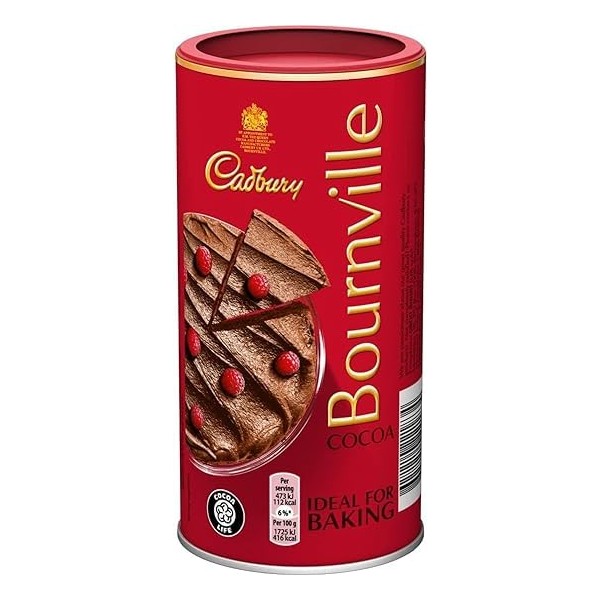 Cadbury Bournville Cocoa Ideal for Baking & Hot Chocolate 250g (2 Pack)