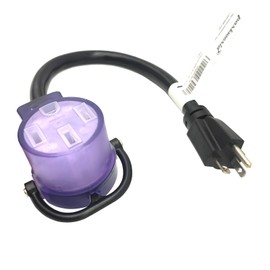 Parkworld 62282 RV Adapter Cord NEMA 5-20P to 14-50R Two Hots Bridged (ONLY Output 125V for RV, NOT for EV) 1.5 feet.