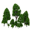Gazechimp 12pcs 1:50-1:500/2.5-16 cm Model Tree Decoration Trees Poplar Model