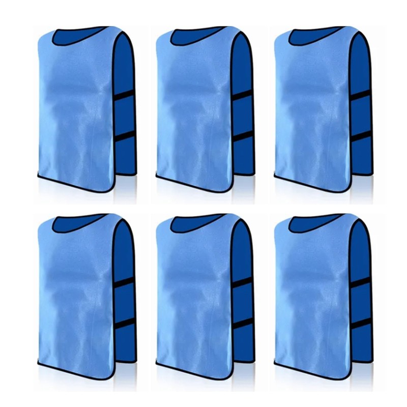 6Pcs Soccer Training Vest Bright Color Excellent Water Absorption Soccer