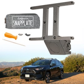 Toyota RAV4 No-Drill Front License Plate Holder SnapPlate+ (Strength-Optimized) | Easy Install & Removal Mount Fits All 2019-2025 Toyota RAV4 Trims Except(TRD Off-Road and Adventure)