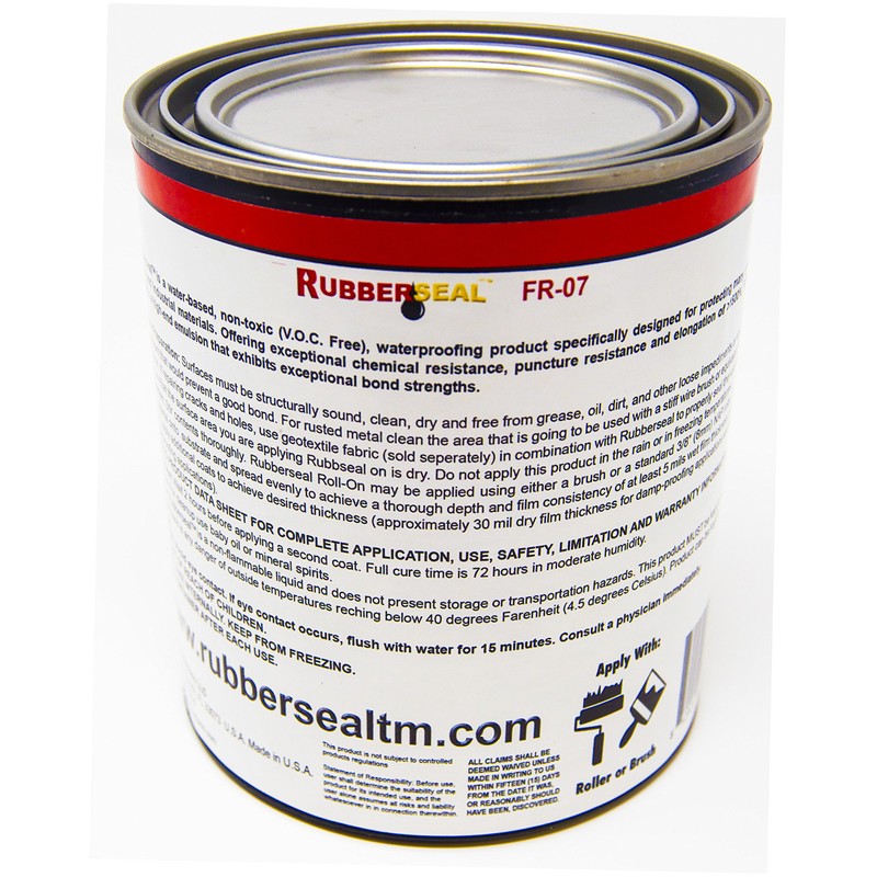 Rubberseal Liquid Rubber Waterproofing and Protective Coating - Roll On